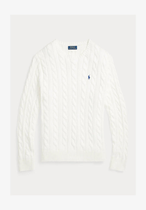 Pull Ralph Lauren En Laine Blanc