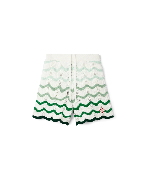 Wavy Gradient Crochet Shorts - Casablanca (2)