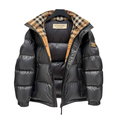 Burberry Doudoune Noir intérieur Beige