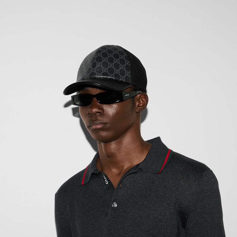 CASQUETTE EN TOILE GG MONOGRAM Noir – vue 3