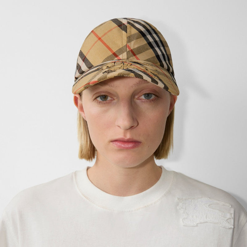Casquette Burberry en sergé Check EKD – vue 4