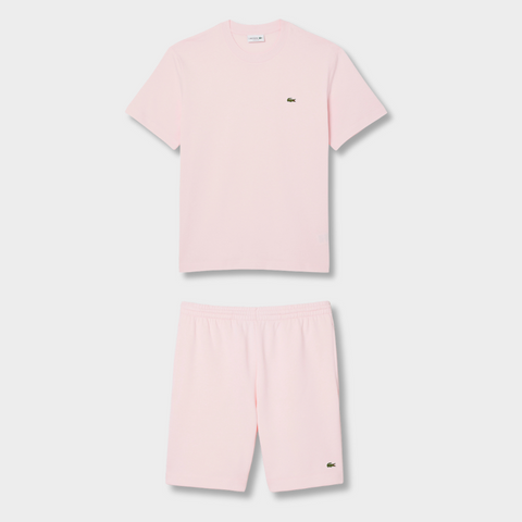 Ensemble short/t-shirt Lacoste Rose