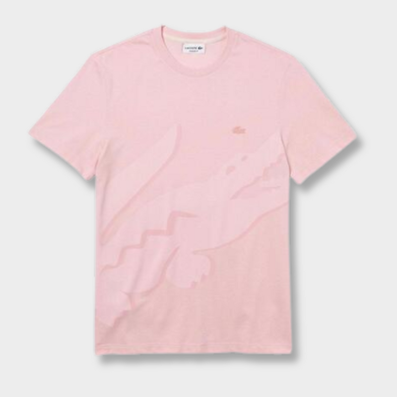 Ensemble short/t-shirt Lacoste Rose – vue 2