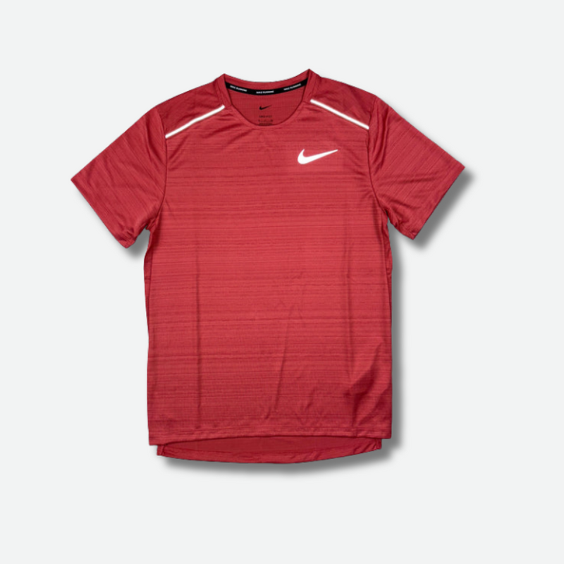 Ensemble short/t-shirt running Rouge – vue 2
