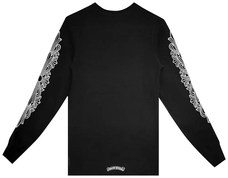 T-Shirt Manche Longue Chrome Heart Noir – vue 2