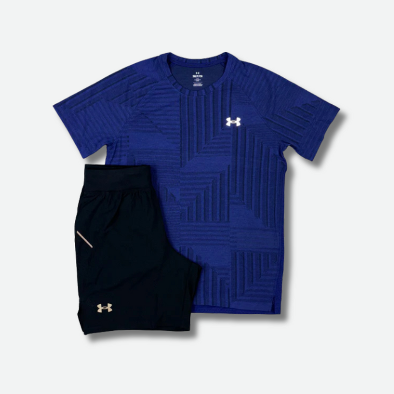 Ensemble short/t-shirt Under Armour Bleu marine – vue 1