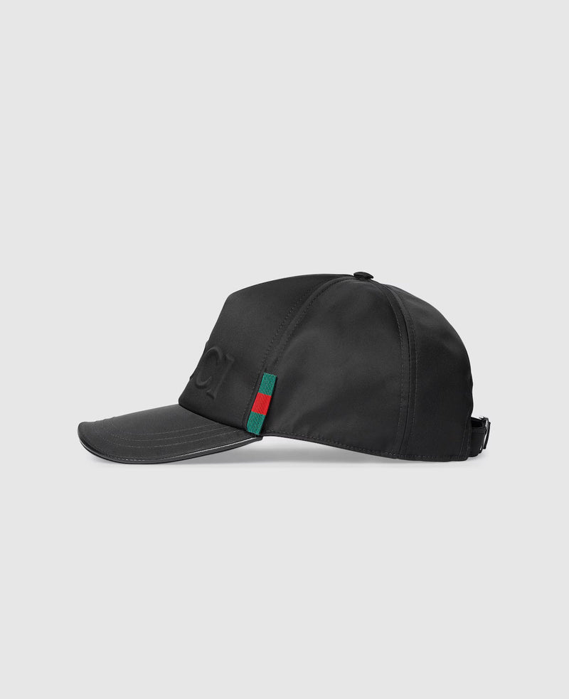 Casquette de baseball en nylon avec logo Gucci – vue 2