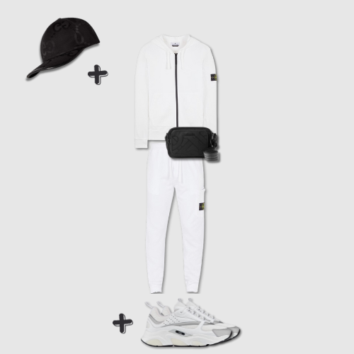 Outfit Stone I. Blanc + Casquette Offerte – vue 1