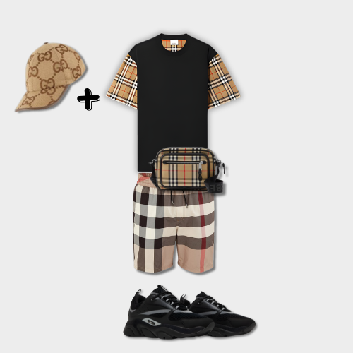 Outfit Burberry Noir + Casquette Offerte – vue 1