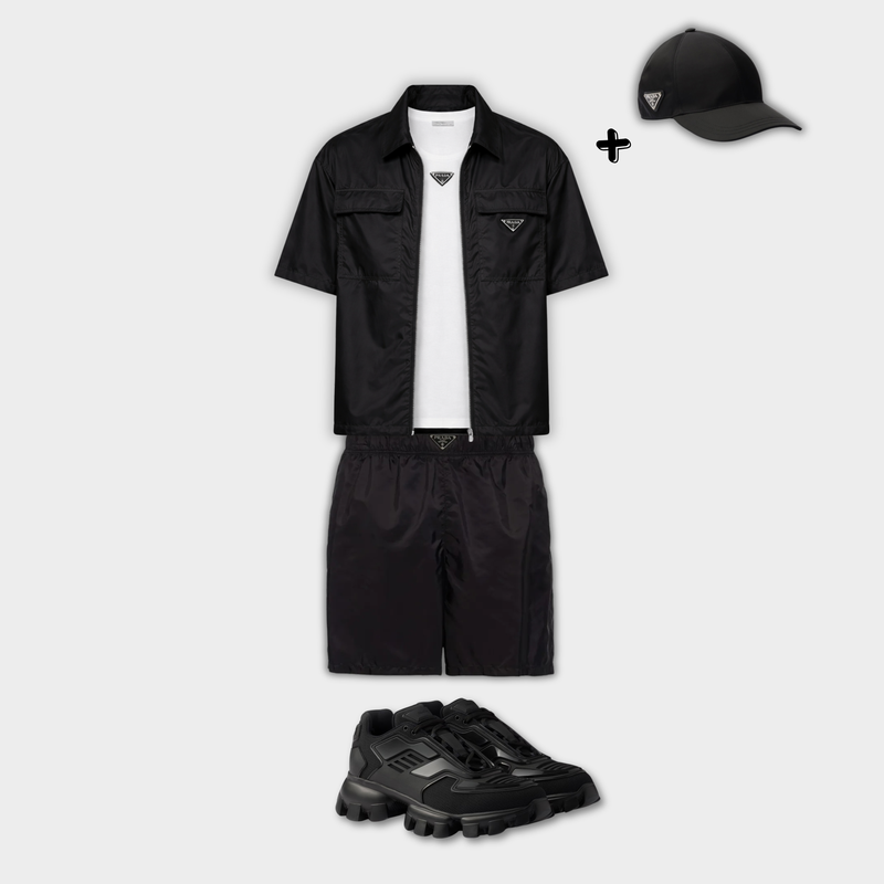 Outfit Prada Noir + Casquette Offerte – vue 1