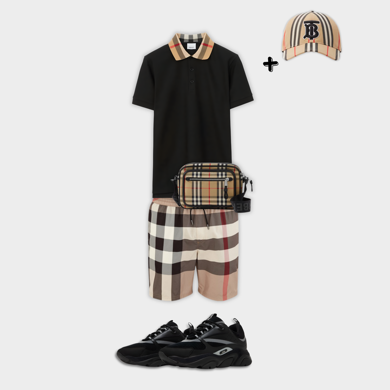 Outfit Polo Burberry + Casquette Offerte – vue 1