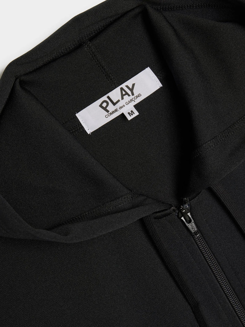 Sweat zippé CDG Avec Capuche Noir – vue 3