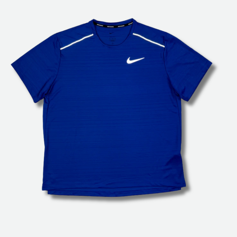 Ensemble short/t-shirt running Bleu – vue 2