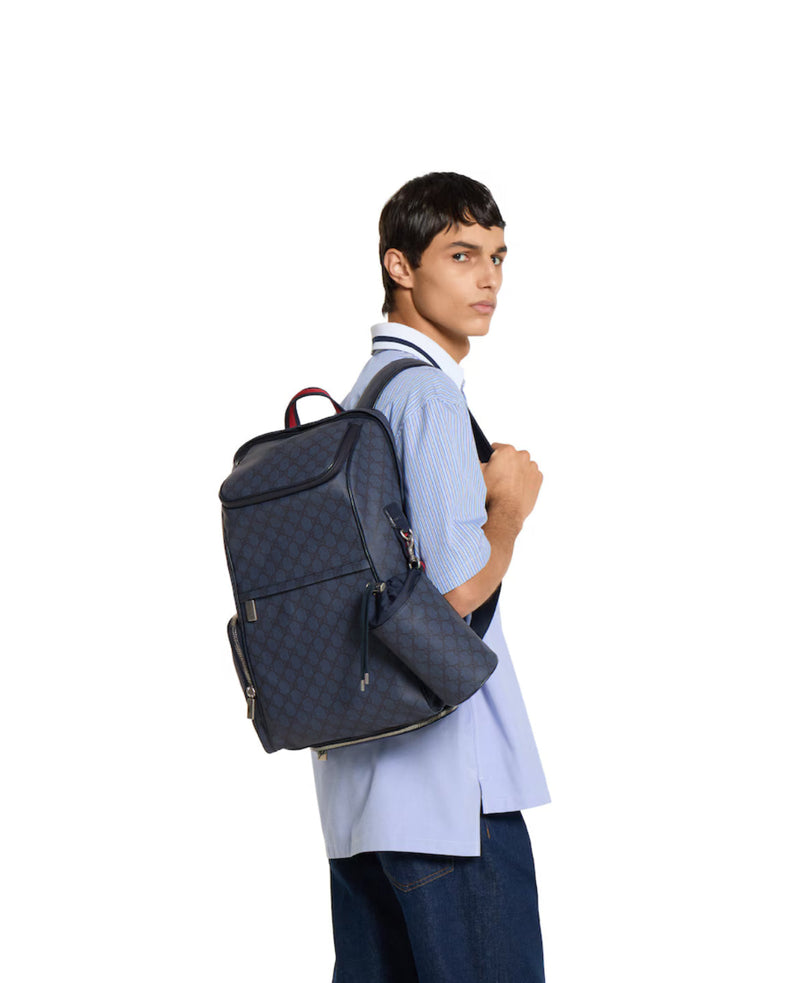 Sac à dos avec détail bande Web moyen format – vue 3