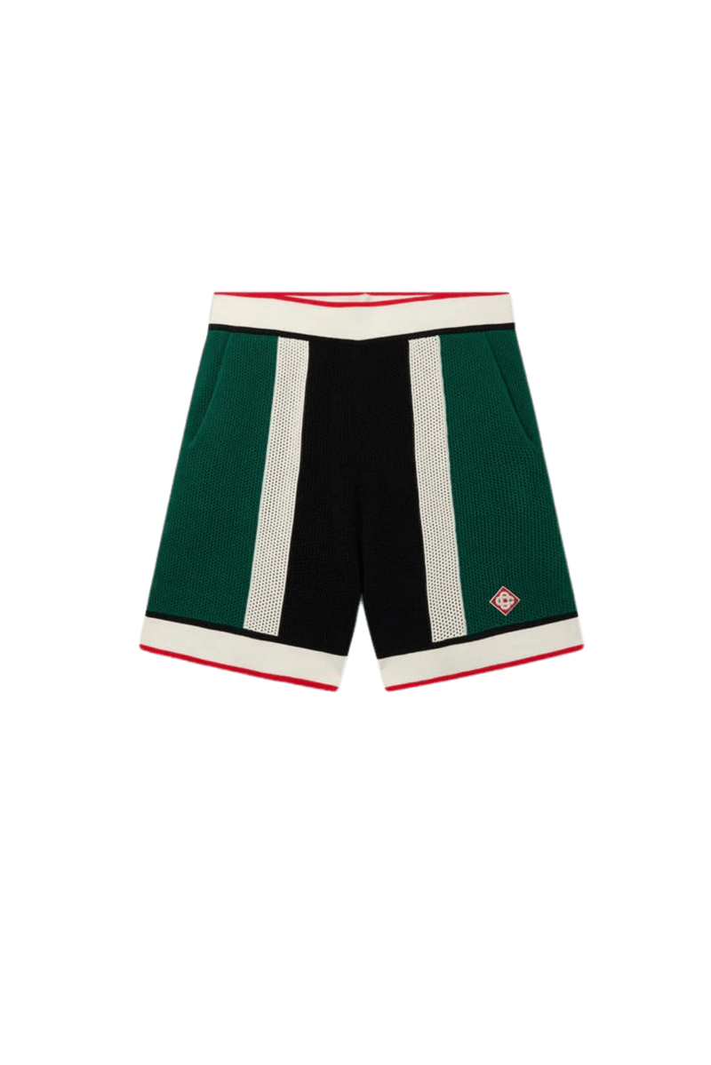 TENNIS MAILLE RAYÉ SHORTS – vue 1