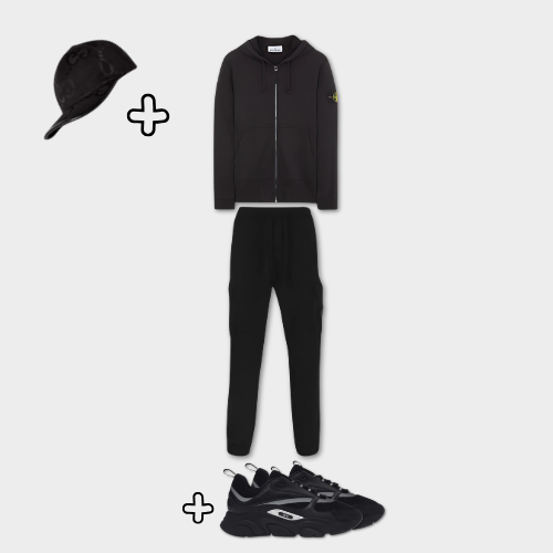 Outfit Stone I. Black + Casquette Offerte – vue 2