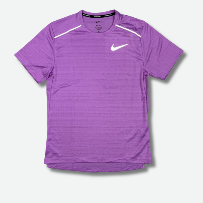 Ensemble short/t-shirt running Violet – vue 2