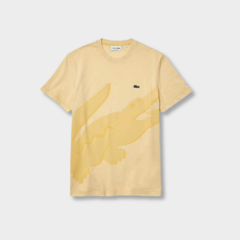 Ensemble short/t-shirt Lacoste Jaune – vue 2