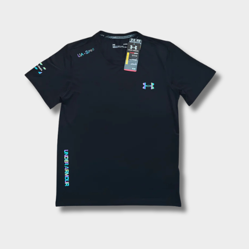 Ensemble short/t-shirt Under Fluo Noir – vue 2