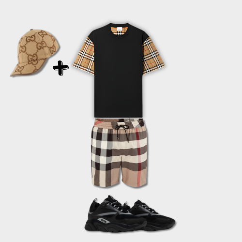 Outfit Burberry Noir + Casquette Offerte – vue 2