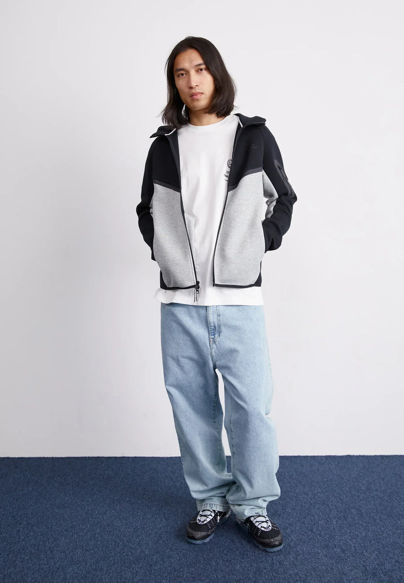 Nike Tech Fleece Zippé Noir Et Gris – vue 3