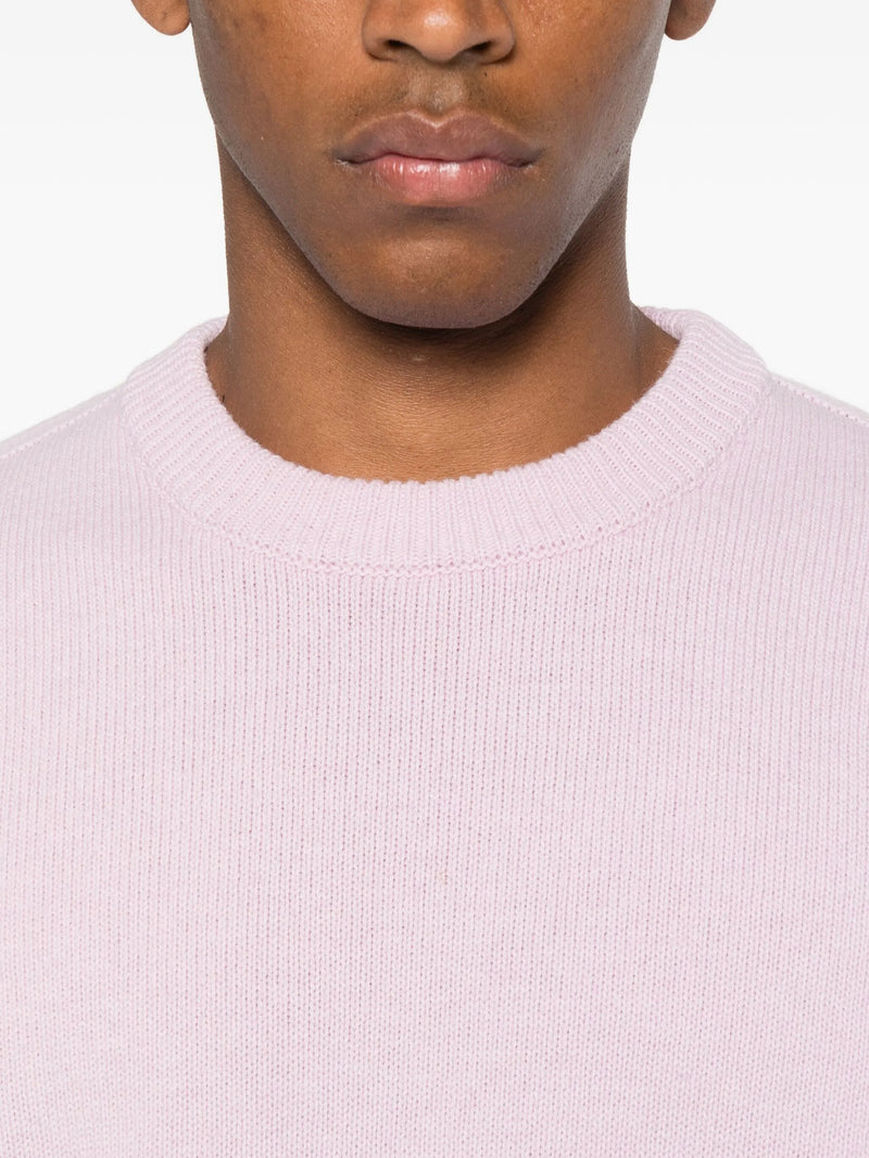 Stone Island Pull Col Rond Rose – vue 3