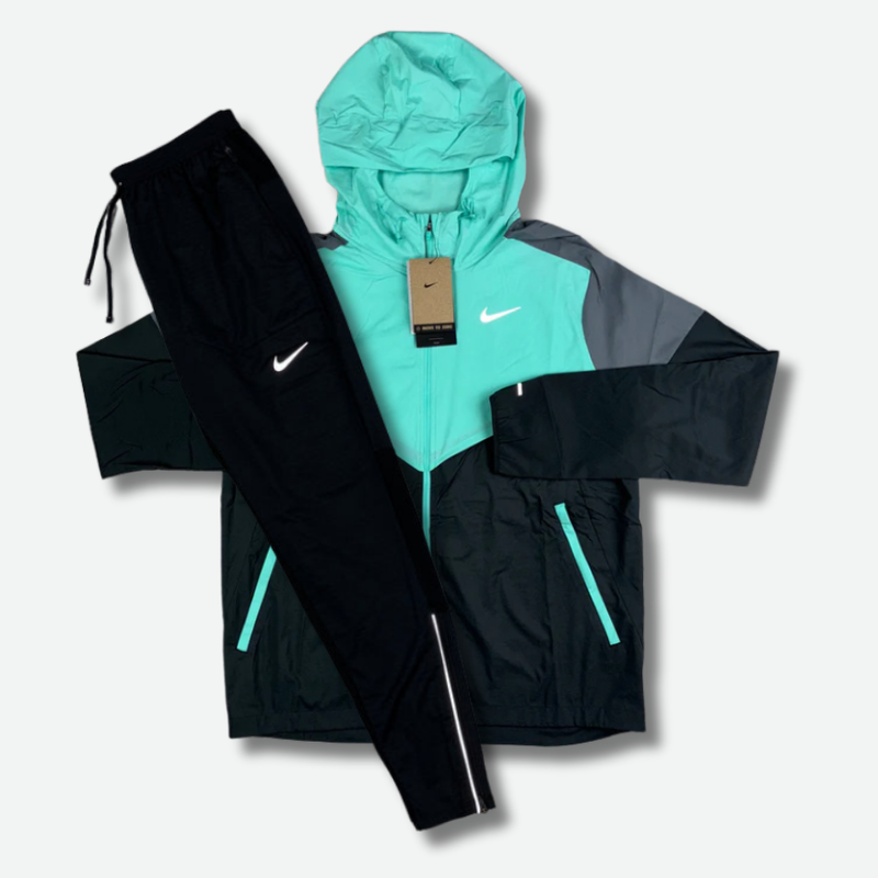 Ensemble survêtement running Bleu turquoise – vue 1