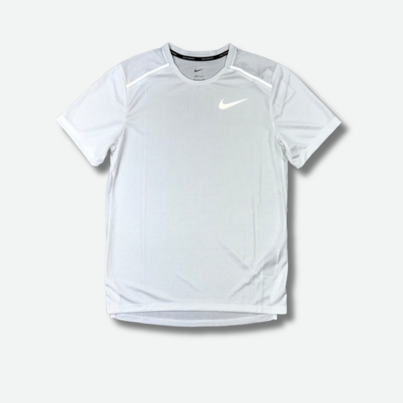 Ensemble short/t-shirt running Blanc – vue 2