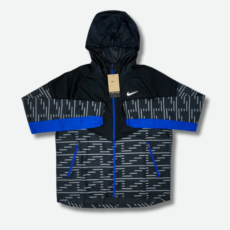 Ensemble survêtement running Noir et bleu – vue 2
