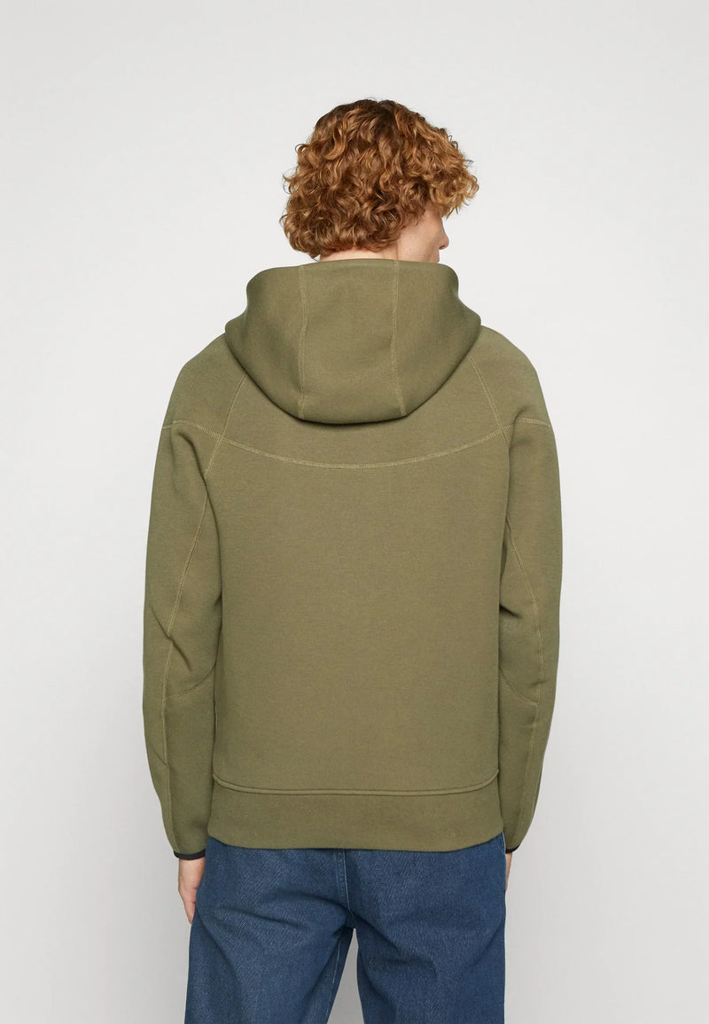 Nike Nouveau Tech Fleece Zippé Vert Kaki – vue 4