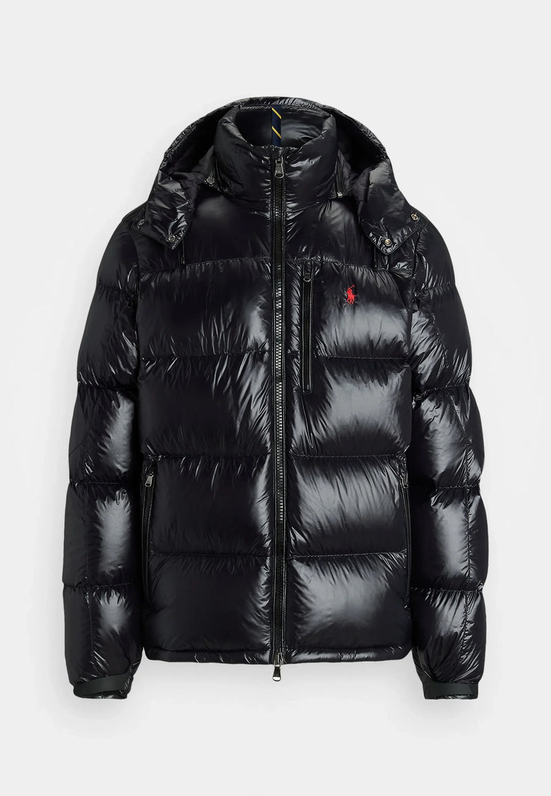 Doudoune Ralph Lauren Puffer Noir Brillante – vue 1