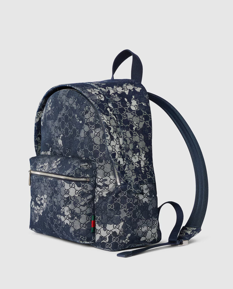 Sac à dos en denim GG grand format – vue 2