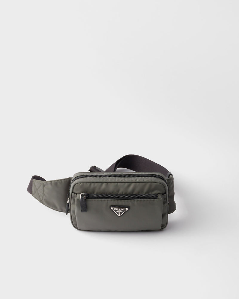 Sac banane en Re-Nylon et cuir Saffiano – vue 1
