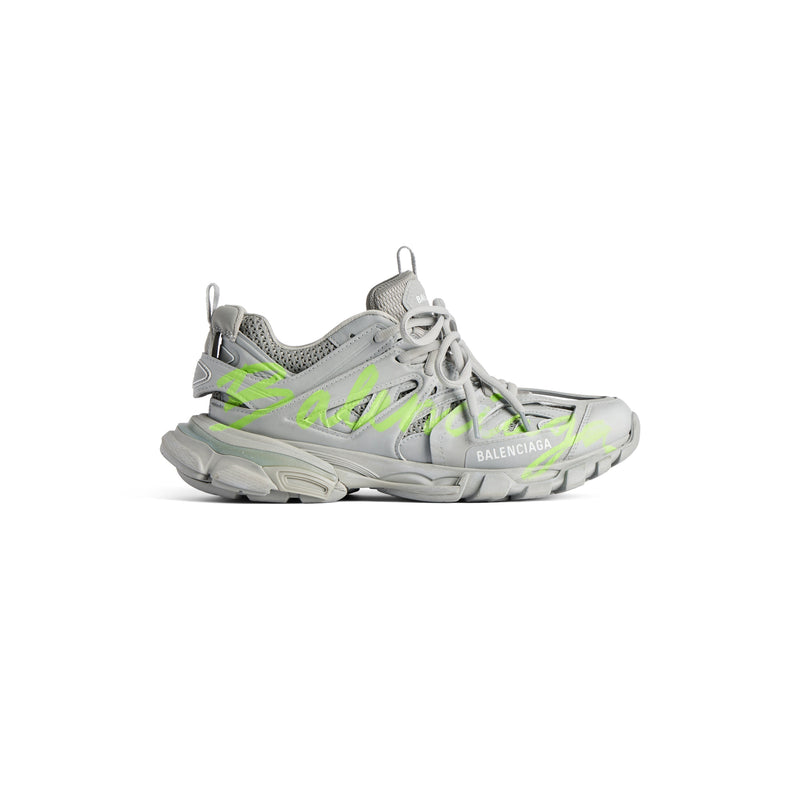 Balenciaga Track Gris Avec Logo Jaune Fluo – vue 1