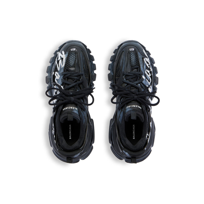 Balenciaga Track Noir Avec Logo Blanc – vue 4