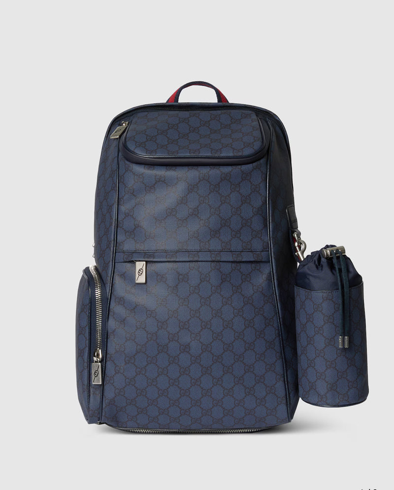 Sac à dos avec détail bande Web moyen format – vue 1