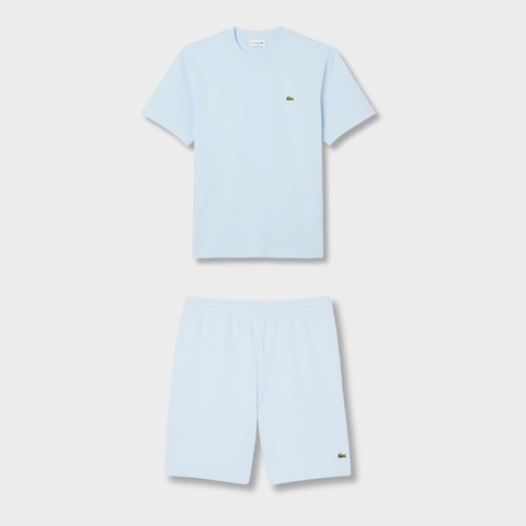 Ensemble short/t-shirt Lacoste Bleu pâle