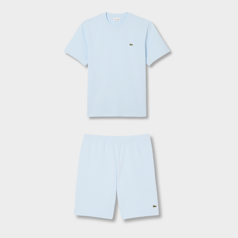 Ensemble short/t-shirt Lacoste Bleu pâle – vue 1