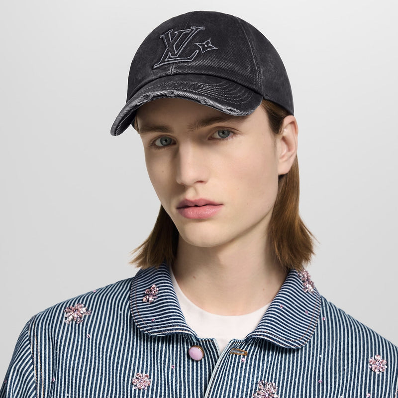 Casquette LV Denim Washed – vue 2