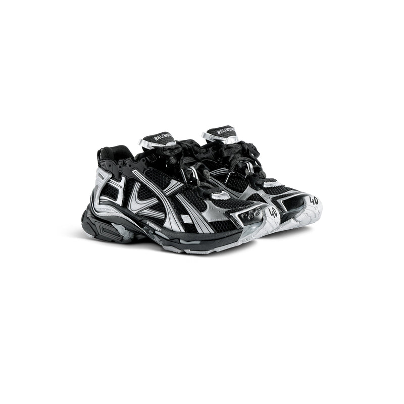 Balenciaga Runner Noir Argent – vue 3