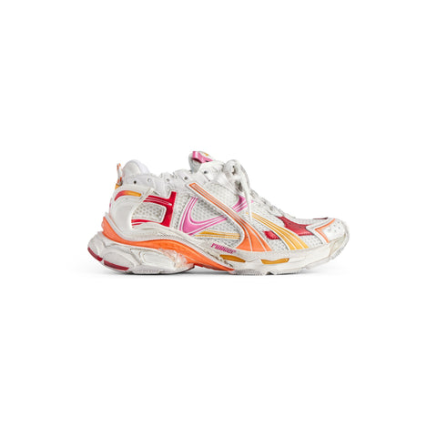 Balenciaga Runner Blanc Orange Rose Et Rouge
