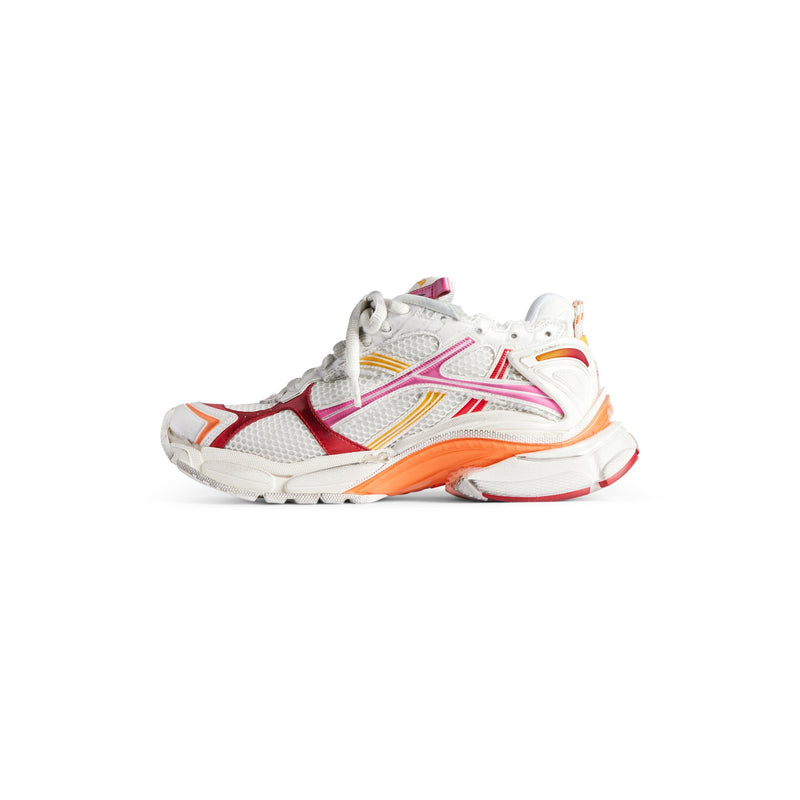 Balenciaga Runner Blanc Orange Rose Et Rouge – vue 4