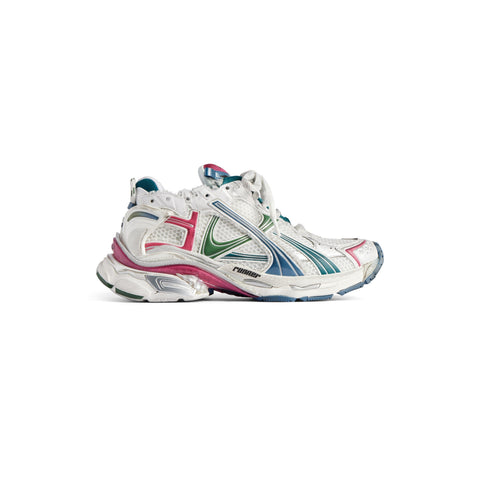 Balenciaga Runner Blanc Et Vert Foncé