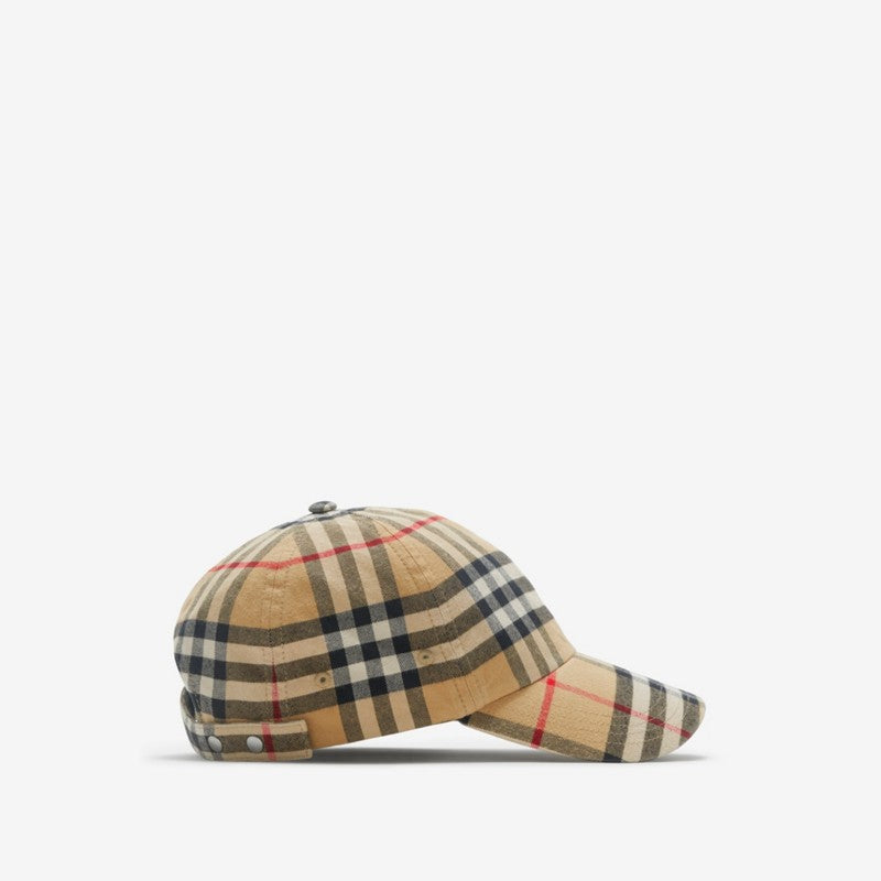 Casquette de baseball en coton mélangé Check – vue 2