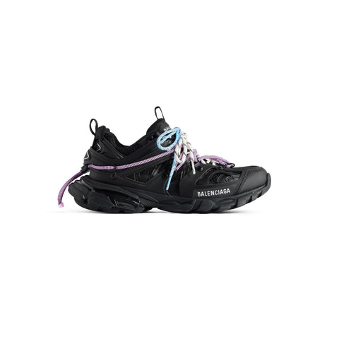 Balenciaga Track Noir Avec Laces Rose Et Bleue