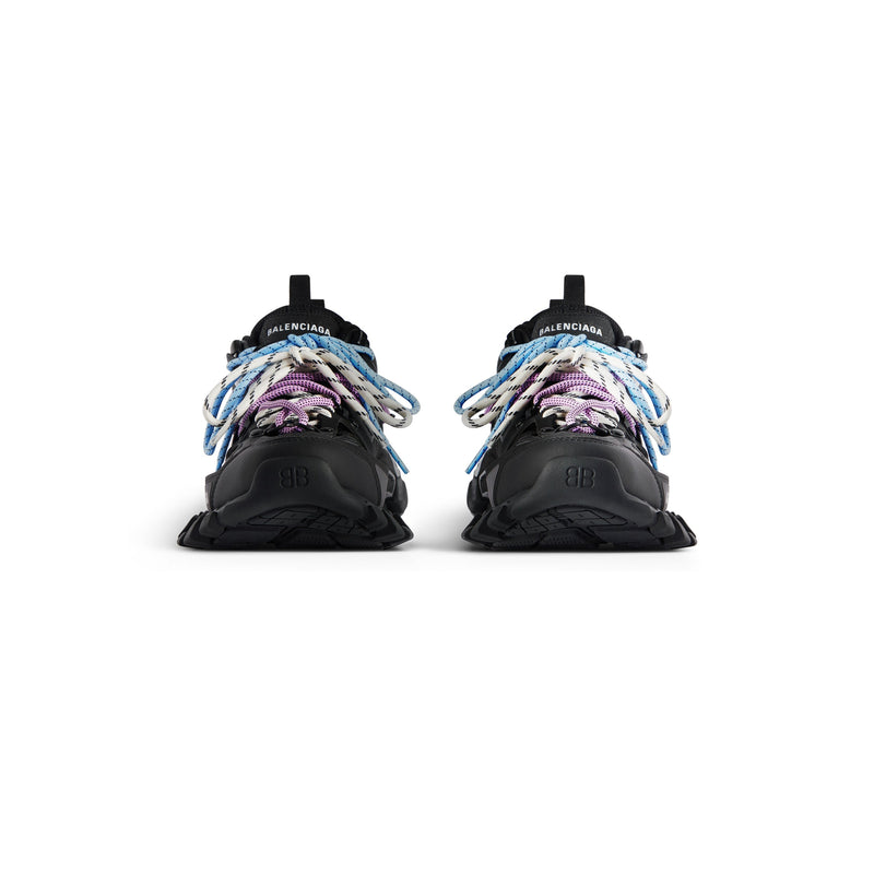 Balenciaga Track Noir Avec Laces Rose Et Bleue – vue 2