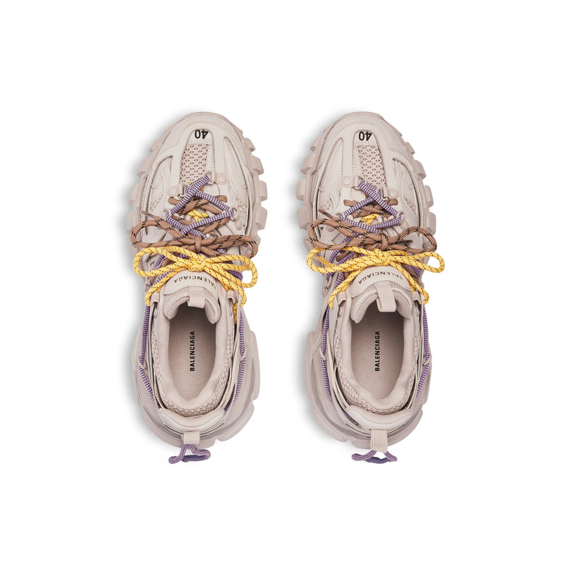 Balenciaga Track Taupe Avec Laces Jaune Et Violette – vue 4