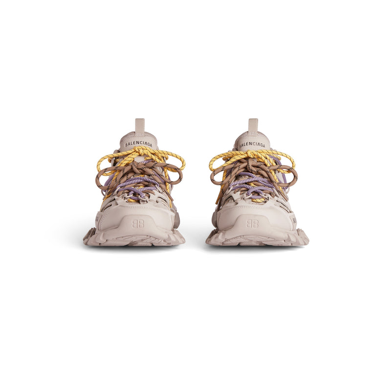 Balenciaga Track Taupe Avec Laces Jaune Et Violette – vue 2