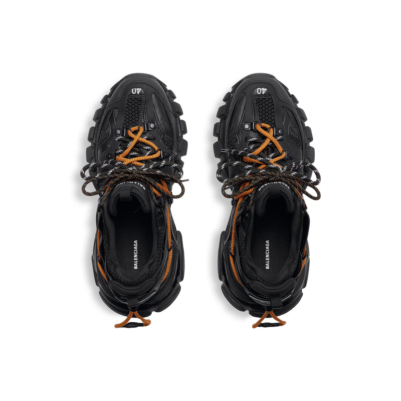Balenciaga Track Avec Laces Noire Et Orange – vue 4