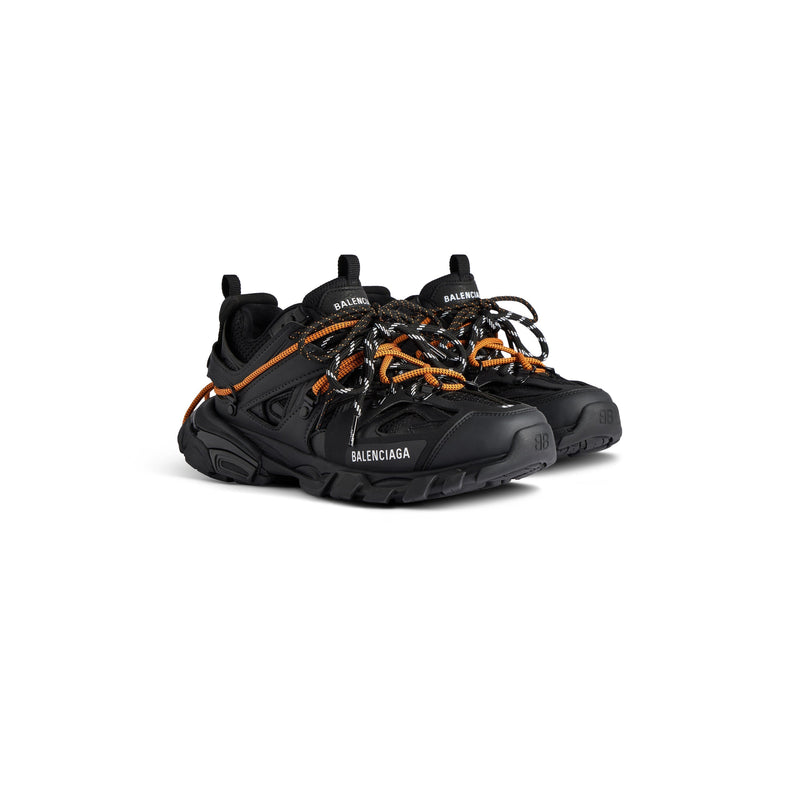 Balenciaga Track Avec Laces Noire Et Orange – vue 3